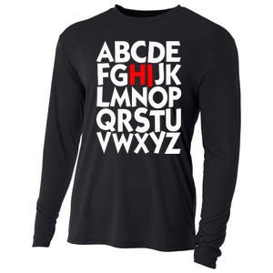 Alphabet ABCs Hi Kindergarten Alphabet learn ABCs  Cooling Performance Long Sleeve Crew