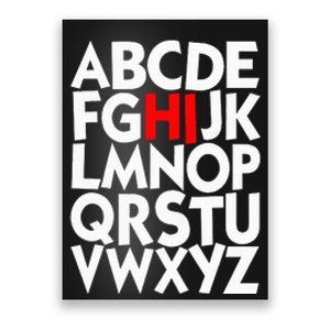 Alphabet ABCs Hi Kindergarten Alphabet learn ABCs  Poster