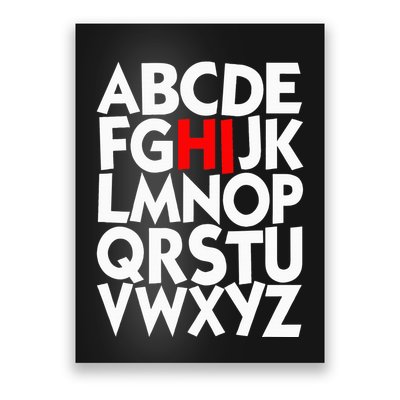 Alphabet ABCs Hi Kindergarten Alphabet learn ABCs  Poster