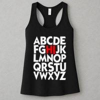 Alphabet ABCs Hi Kindergarten Alphabet learn ABCs  Womens Tank Top