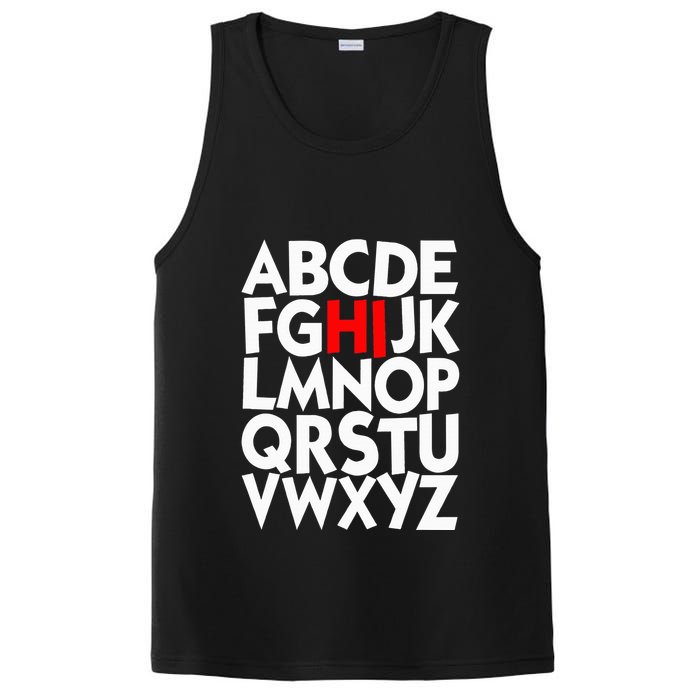 Alphabet ABCs Hi Kindergarten Alphabet learn ABCs  PosiCharge Competitor Tank