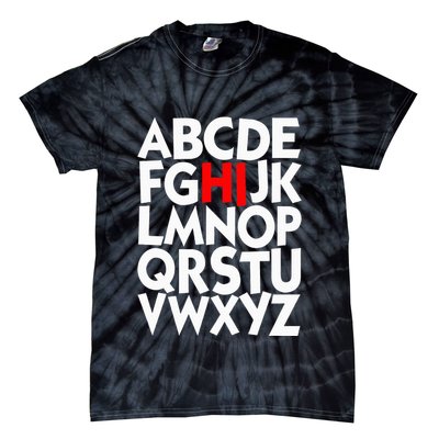 Alphabet ABCs Hi Kindergarten Alphabet learn ABCs  Tie-Dye T-Shirt