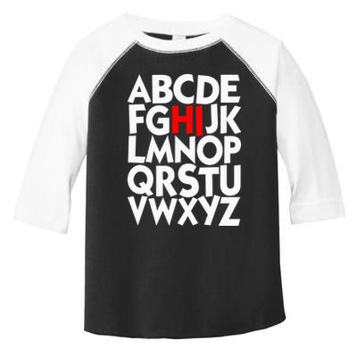 Alphabet ABCs Hi Kindergarten Alphabet learn ABCs  Toddler Fine Jersey T-Shirt