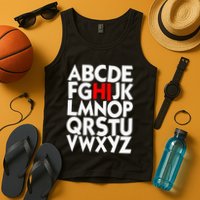 Alphabet ABCs Hi Kindergarten Alphabet learn ABCs  Tank Top
