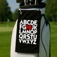 Alphabet ABCs Hi Kindergarten Alphabet learn ABCs  Golf Towel