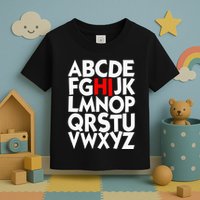 Alphabet ABCs Hi Kindergarten Alphabet learn ABCs  Toddler T-Shirt