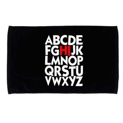 Alphabet ABCs Hi Kindergarten Alphabet learn ABCs  Microfiber Hand Towel