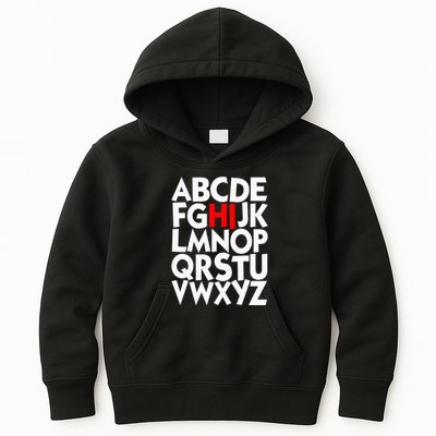 Alphabet ABCs Hi Kindergarten Alphabet learn ABCs  Kids Hoodie