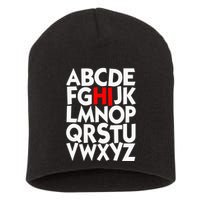 Alphabet ABCs Hi Kindergarten Alphabet learn ABCs  Short Acrylic Beanie