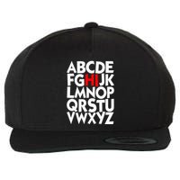 Alphabet ABCs Hi Kindergarten Alphabet learn ABCs  Wool Snapback Cap