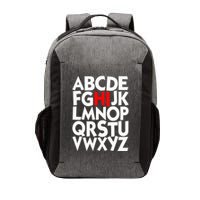 Alphabet ABCs Hi Kindergarten Alphabet learn ABCs  Vector Backpack