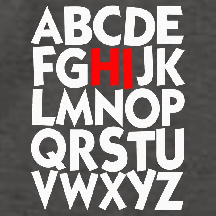 Alphabet ABCs Hi Kindergarten Alphabet learn ABCs  Vector Backpack