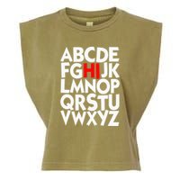 Alphabet ABCs Hi Kindergarten Alphabet learn ABCs  Garment-Dyed Women's Muscle Tee