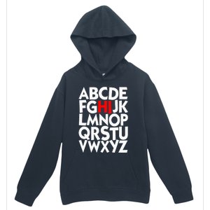 Alphabet ABCs Hi Kindergarten Alphabet learn ABCs  Urban Pullover Hoodie