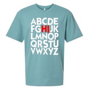 Alphabet ABCs Hi Kindergarten Alphabet learn ABCs  Sueded Cloud Jersey T-Shirt