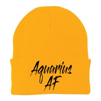 Aquarius Af Hooded Gift Knit Cap Winter Beanie