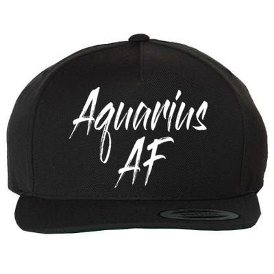 Aquarius Af Hooded Gift Wool Snapback Cap