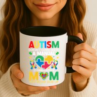 Autism Awareness Heart Of Support And Puzzle Piece Gift Mug