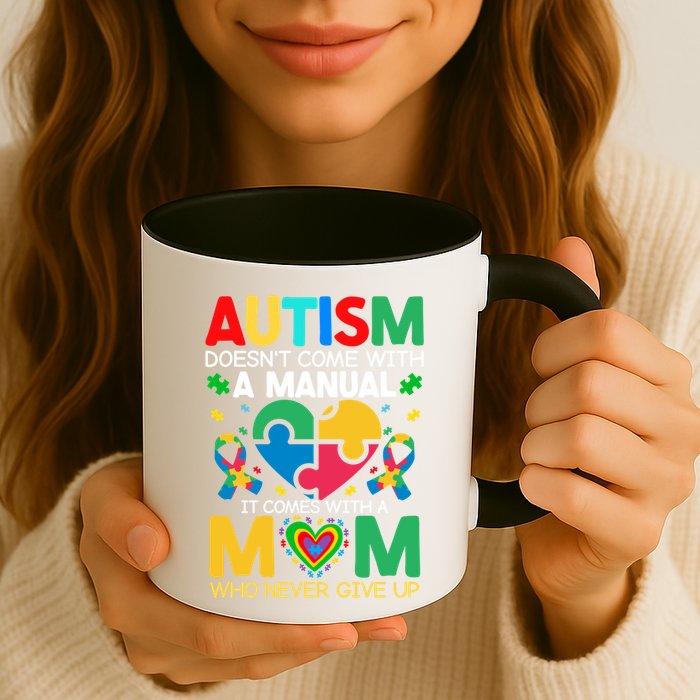 Autism Awareness Heart Of Support And Puzzle Piece Gift Mug