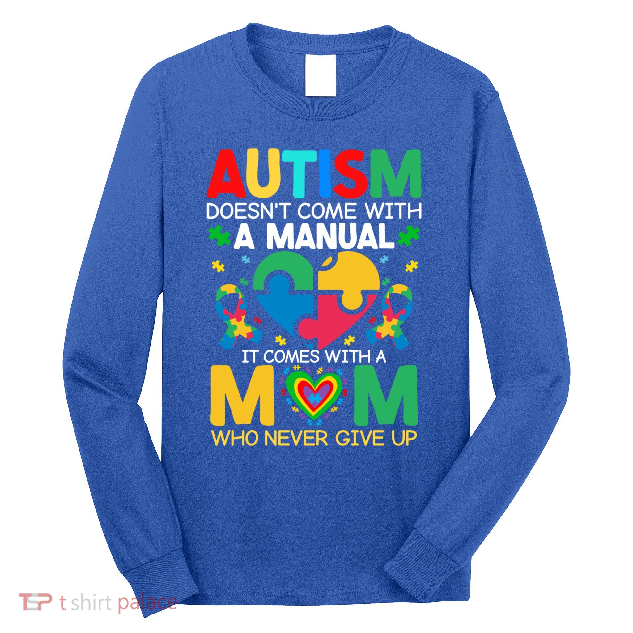 Autism Awareness Heart Of Support And Puzzle Piece Gift Long Sleeve Shirt