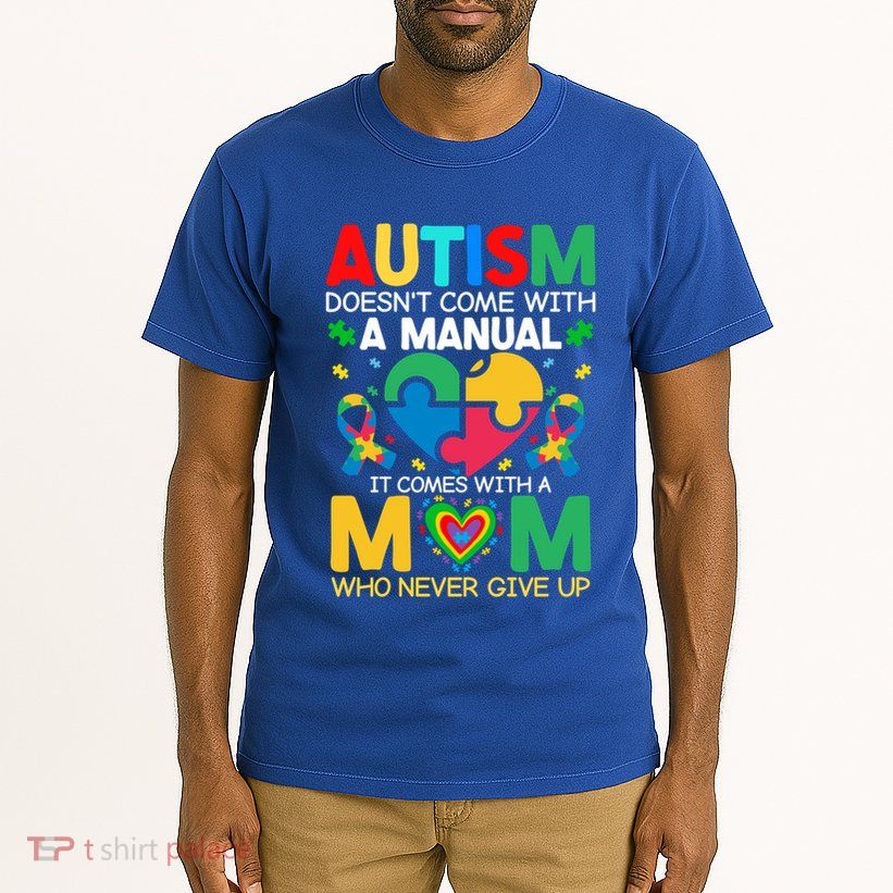 Autism Awareness Heart Of Support And Puzzle Piece Gift Tall T-Shirt