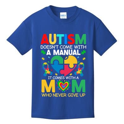 Autism Awareness Heart Of Support And Puzzle Piece Gift Kids T-Shirt
