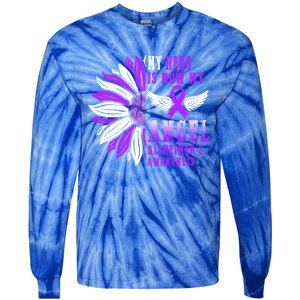 Alzheimers Awareness Hero Is Now My Angel Remembrance Purple Gift Tie-Dye Long Sleeve Shirt