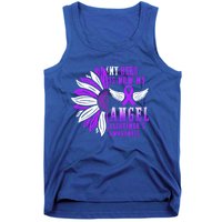 Alzheimers Awareness Hero Is Now My Angel Remembrance Purple Gift Tank Top