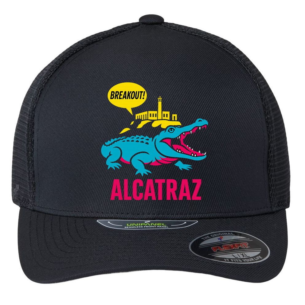 Alligator Alcatraz Hot Breakout Flexfit Unipanel Trucker Cap