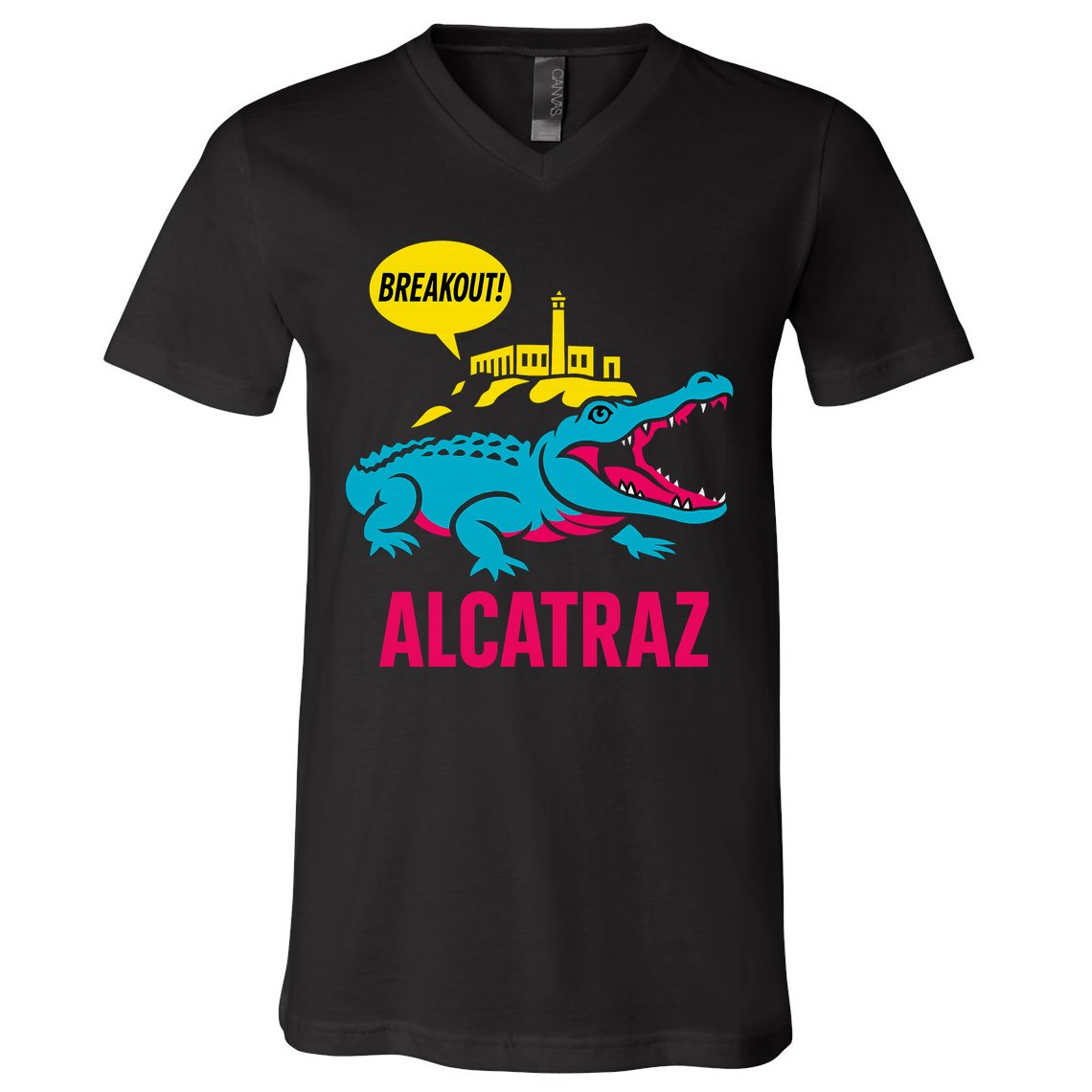 Alligator Alcatraz Hot Breakout V-Neck T-Shirt