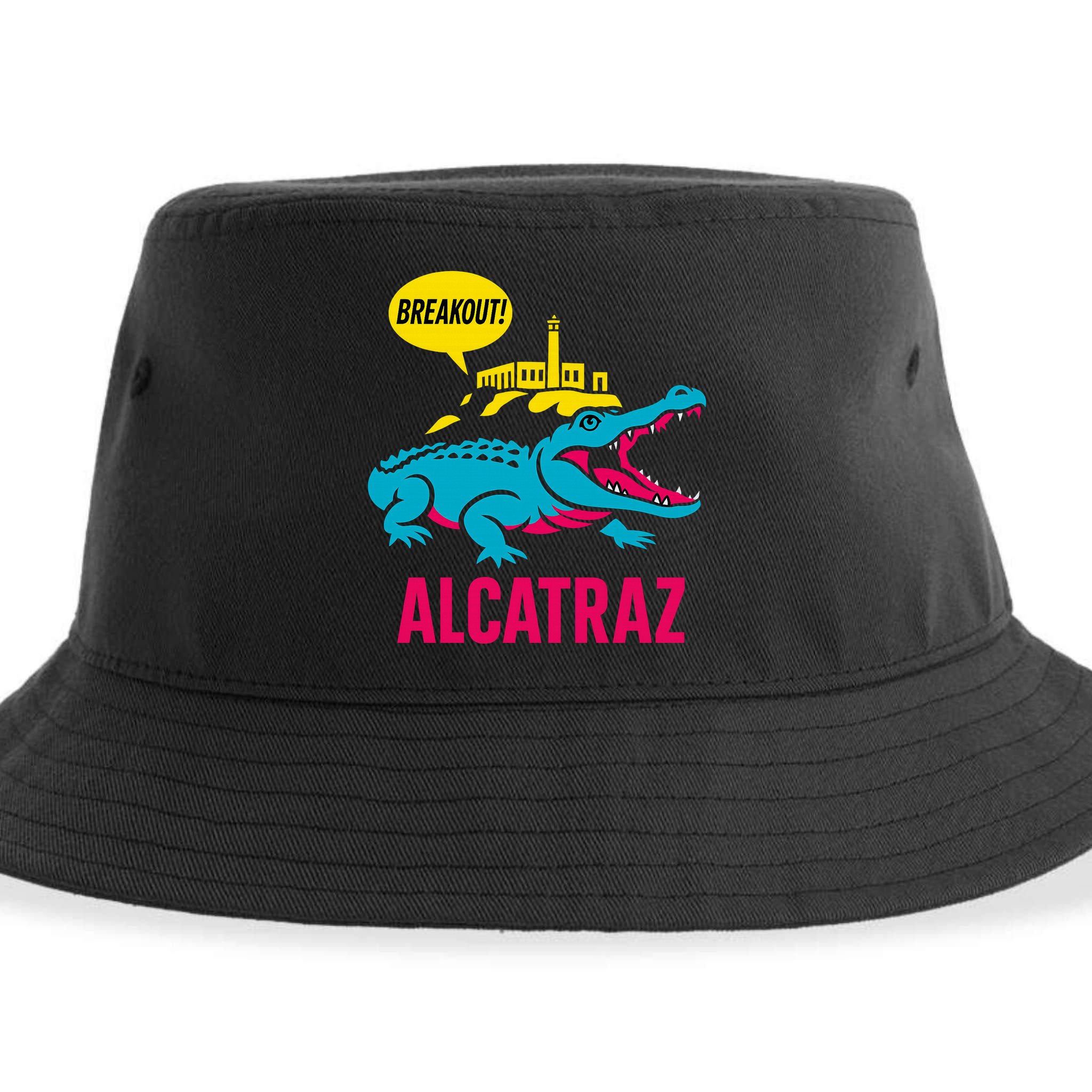 Alligator Alcatraz Hot Breakout Sustainable Bucket Hat