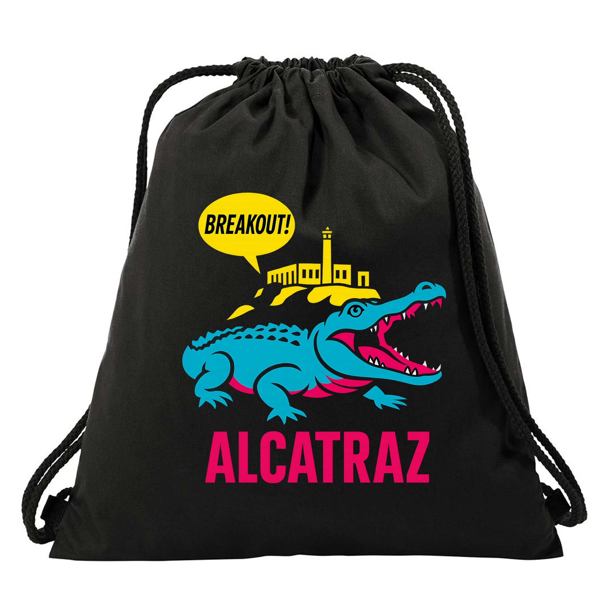 Alligator Alcatraz Hot Breakout Drawstring Bag