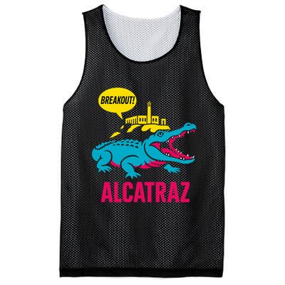 Alligator Alcatraz Hot Breakout Mesh Reversible Basketball Jersey Tank