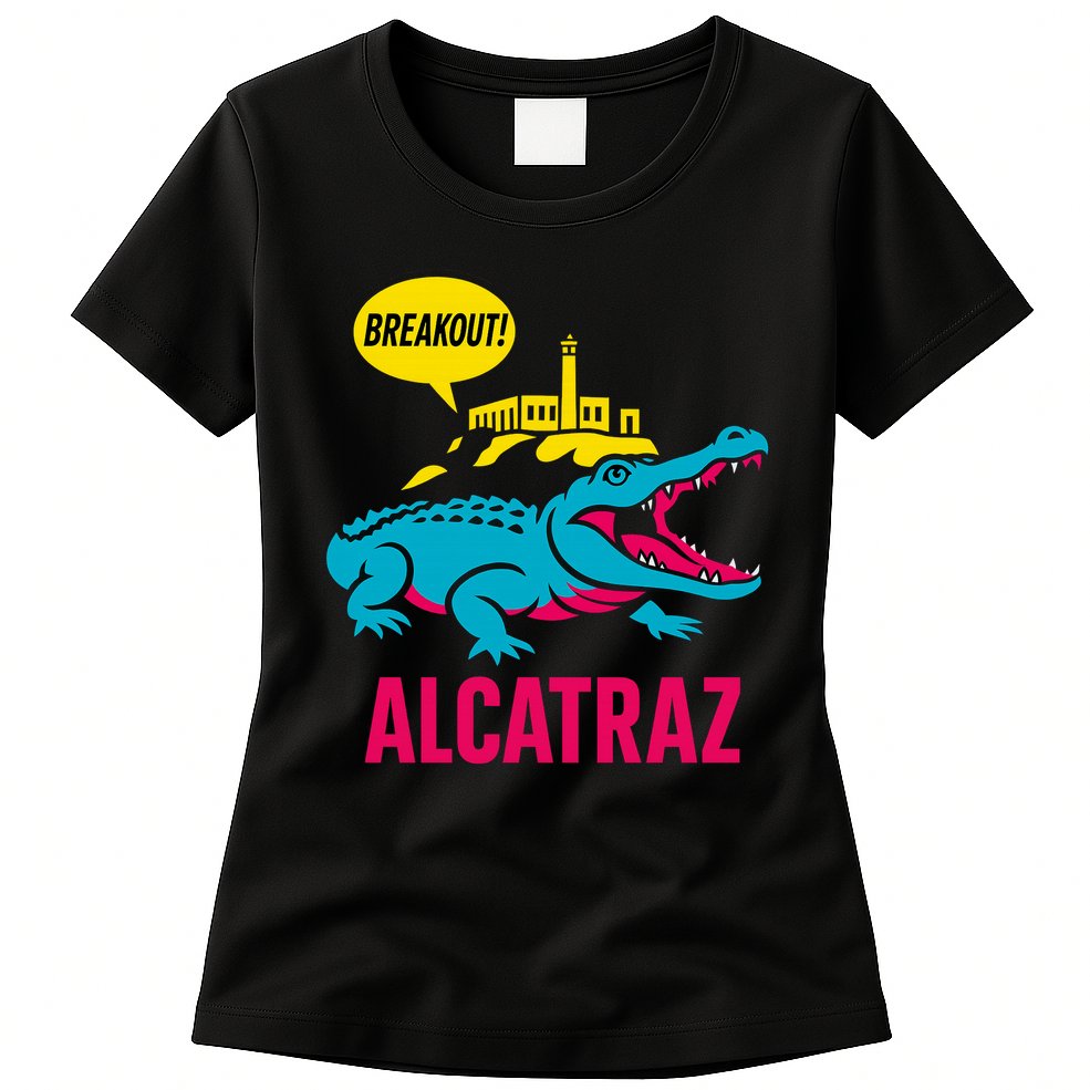 Alligator Alcatraz Hot Breakout Womens T-Shirt