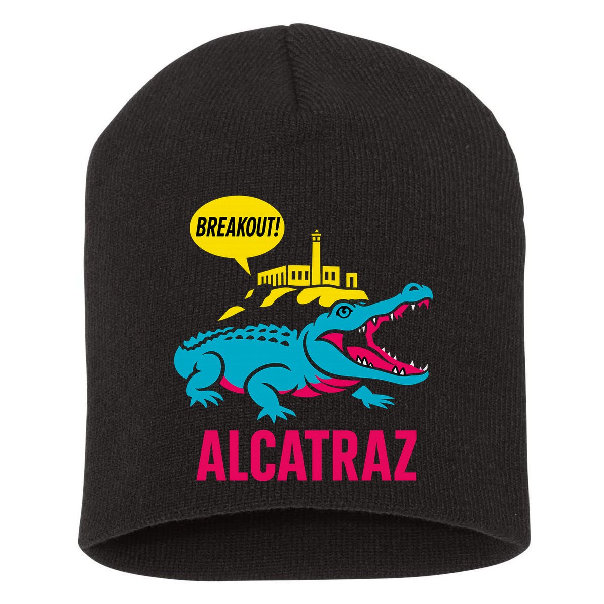 Alligator Alcatraz Hot Breakout Short Acrylic Beanie