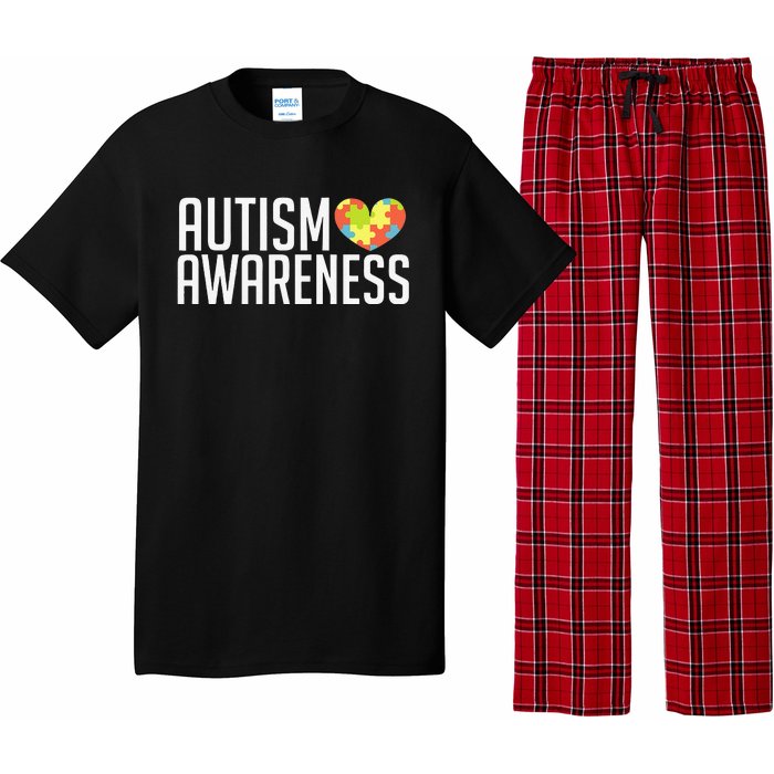 Autism Awareness Heart Puzzle Support Pajama Set