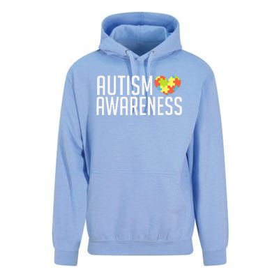 Autism Awareness Heart Puzzle Support Unisex Surf Hoodie