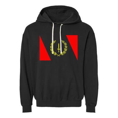 African American Heritage Flag Black History 1967 Garment-Dyed Fleece Hoodie