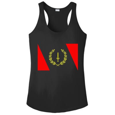 African American Heritage Flag Black History 1967 Ladies PosiCharge Competitor Racerback Tank