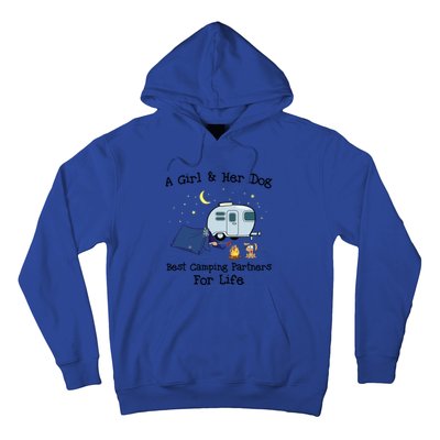 A And Her Dog Best Camping Partners For Life Gift Hoodie