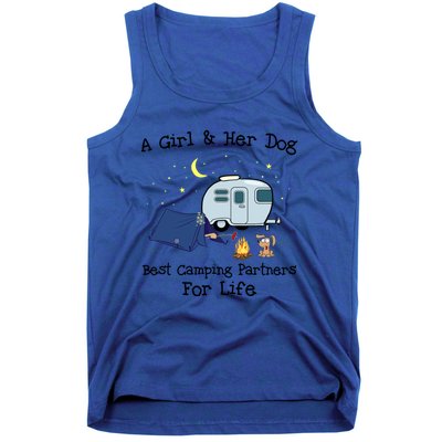 A And Her Dog Best Camping Partners For Life Gift Tank Top