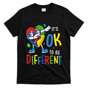 Autism Awareness Heart Dabbing Acceptance T-Shirt