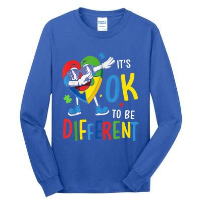 Autism Awareness Heart Dabbing Acceptance  Wo kid Tall Long Sleeve T-Shirt