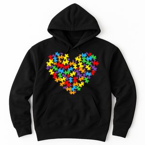 Autism Awareness Heart Valentine Day Puzzle Piece Boy Girl Hoodie