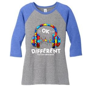 Autism Awareness Headphones Gamer Game Lover  Wo Kid Women's Tri-Blend 3/4-Sleeve Raglan Shirt