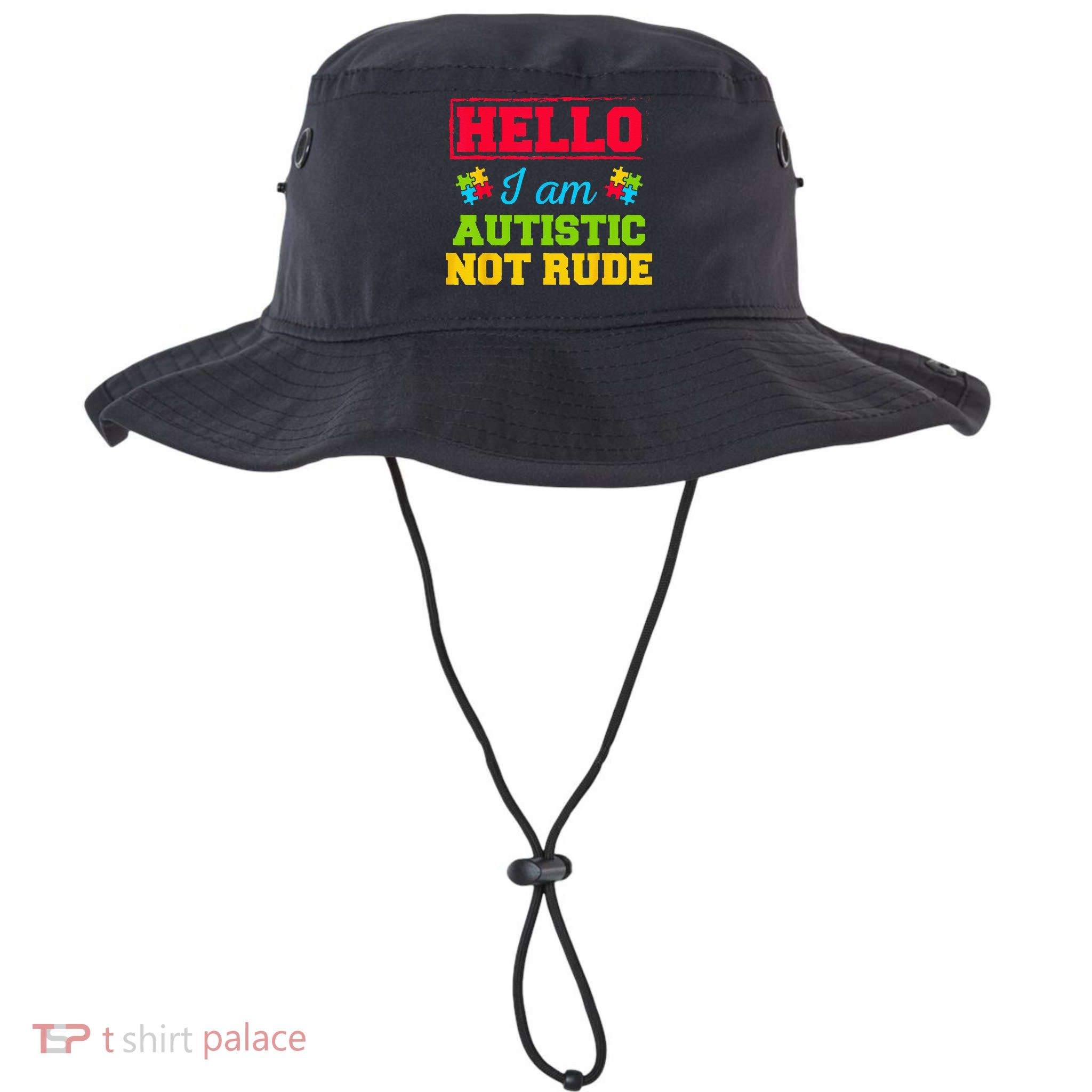 Autism Awareness Hello I Am Autistic Not Rude Im Autistic Bucket Hat