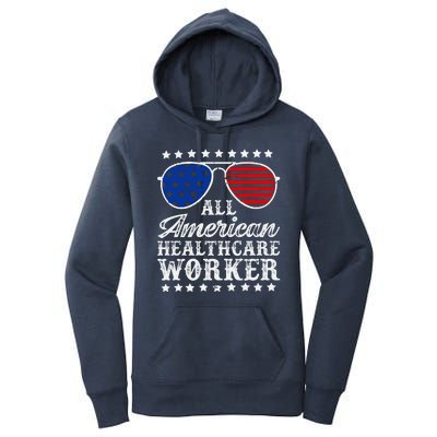 All American Healthcare Worker 4th Of July Family Matching Sunglasses Women's Pullover Hoodie