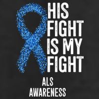 Als Awareness His Fight Is My Fight 7 Panel Mesh Trucker Snapback Hat