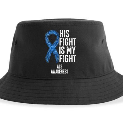 Als Awareness His Fight Is My Fight Sustainable Bucket Hat