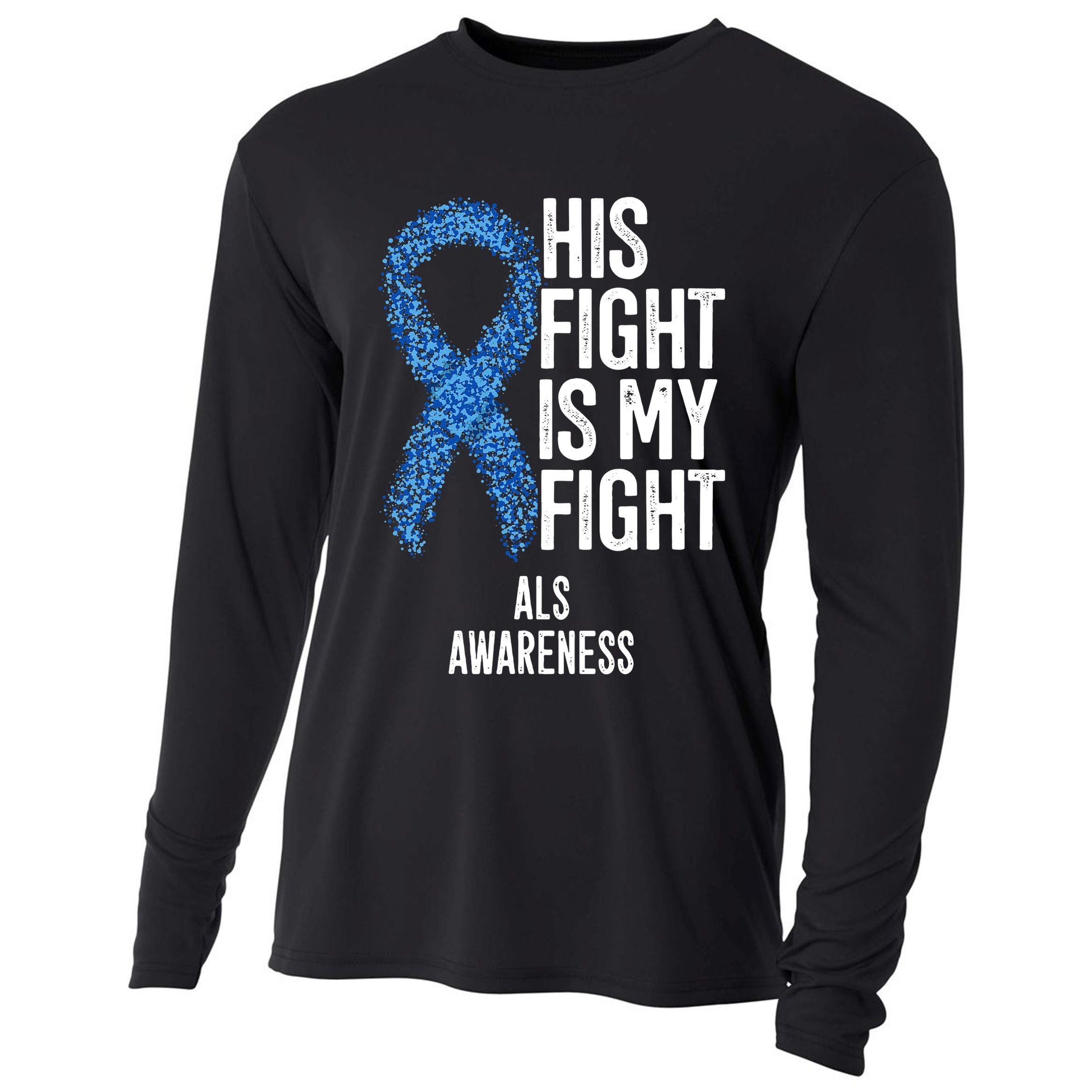 Als Awareness His Fight Is My Fight Cooling Performance Long Sleeve Crew